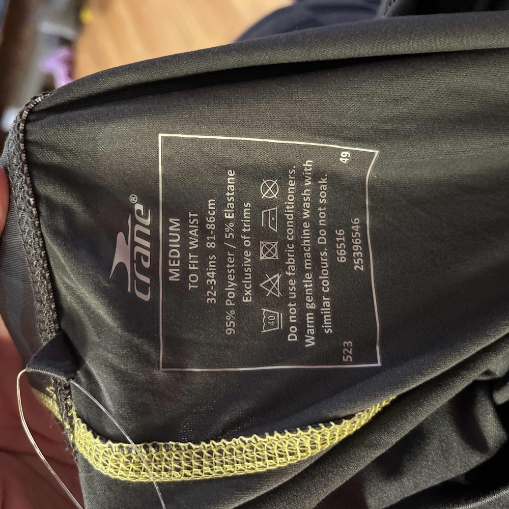 Crane Medium Gray Compression Tights Athletic Pan… - image 2